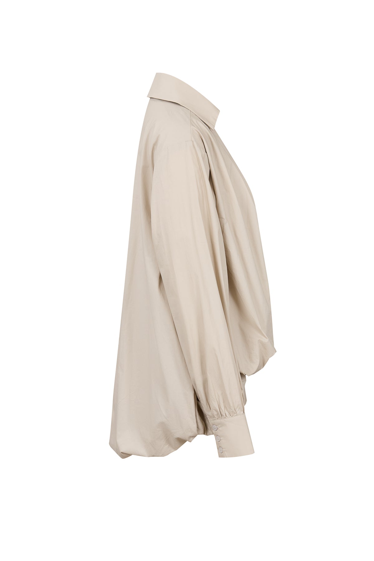 Woven Bubble High Low Shirt