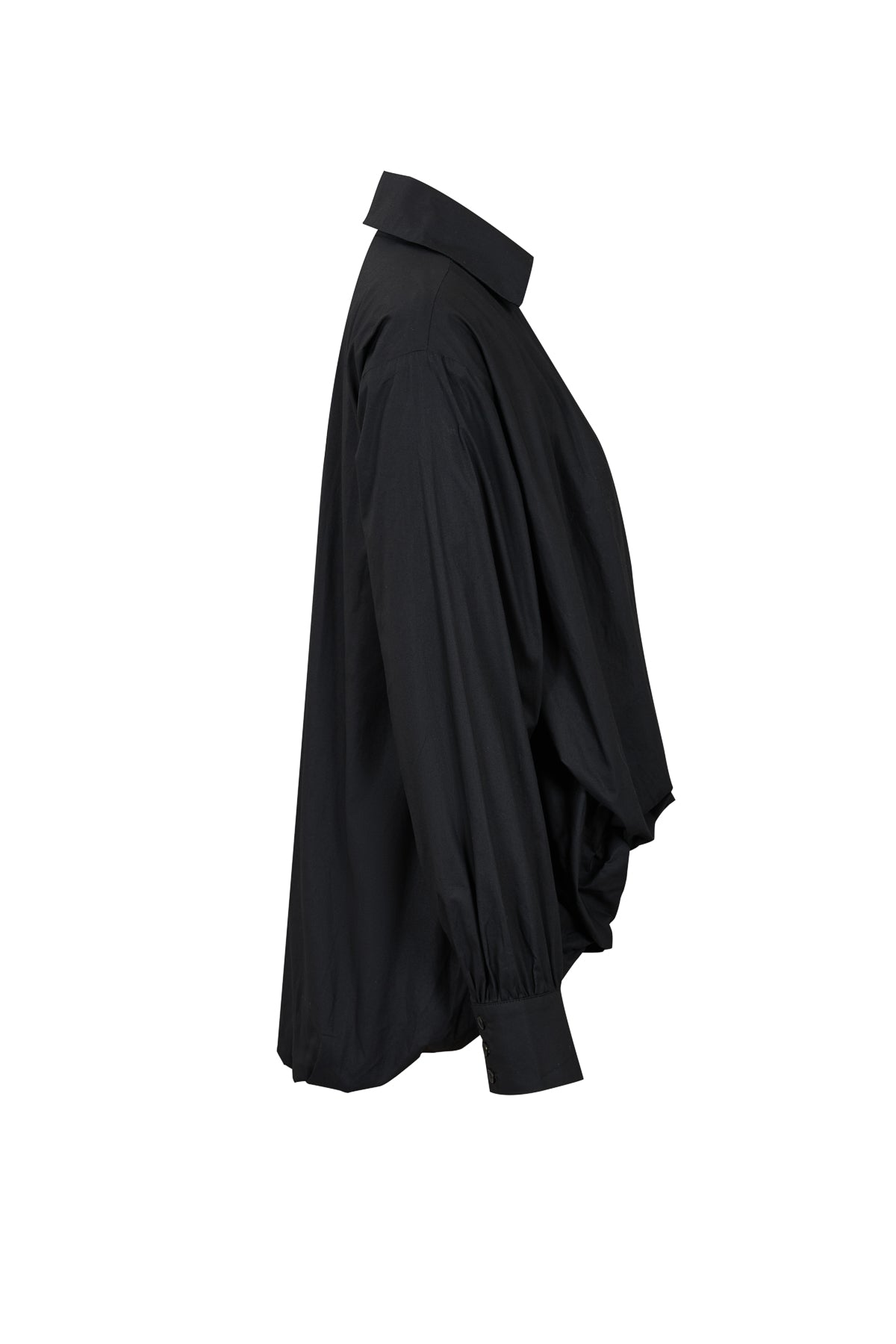 Woven Bubble High Low Shirt