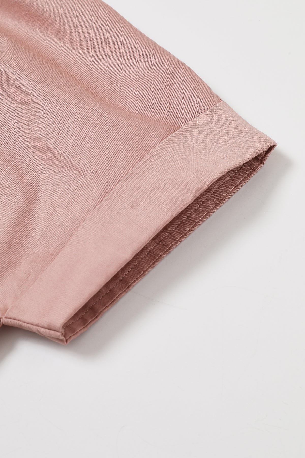 Belted Contour Woven Pleated Short Sleeve Top