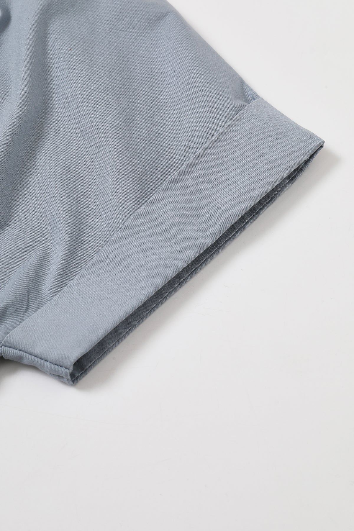 Belted Contour Woven Pleated Short Sleeve Top