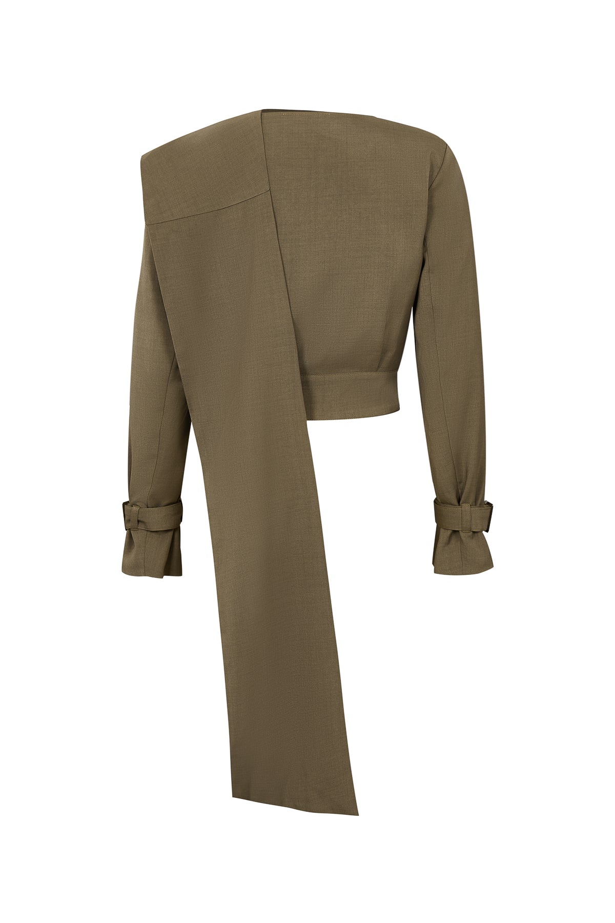 Joelle Woven Around The Neck Long Sleeve Top