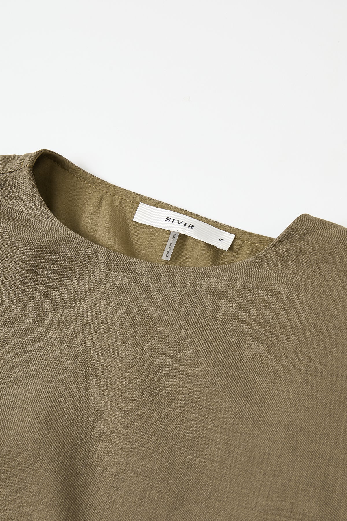 Joelle Woven Around The Neck Long Sleeve Top