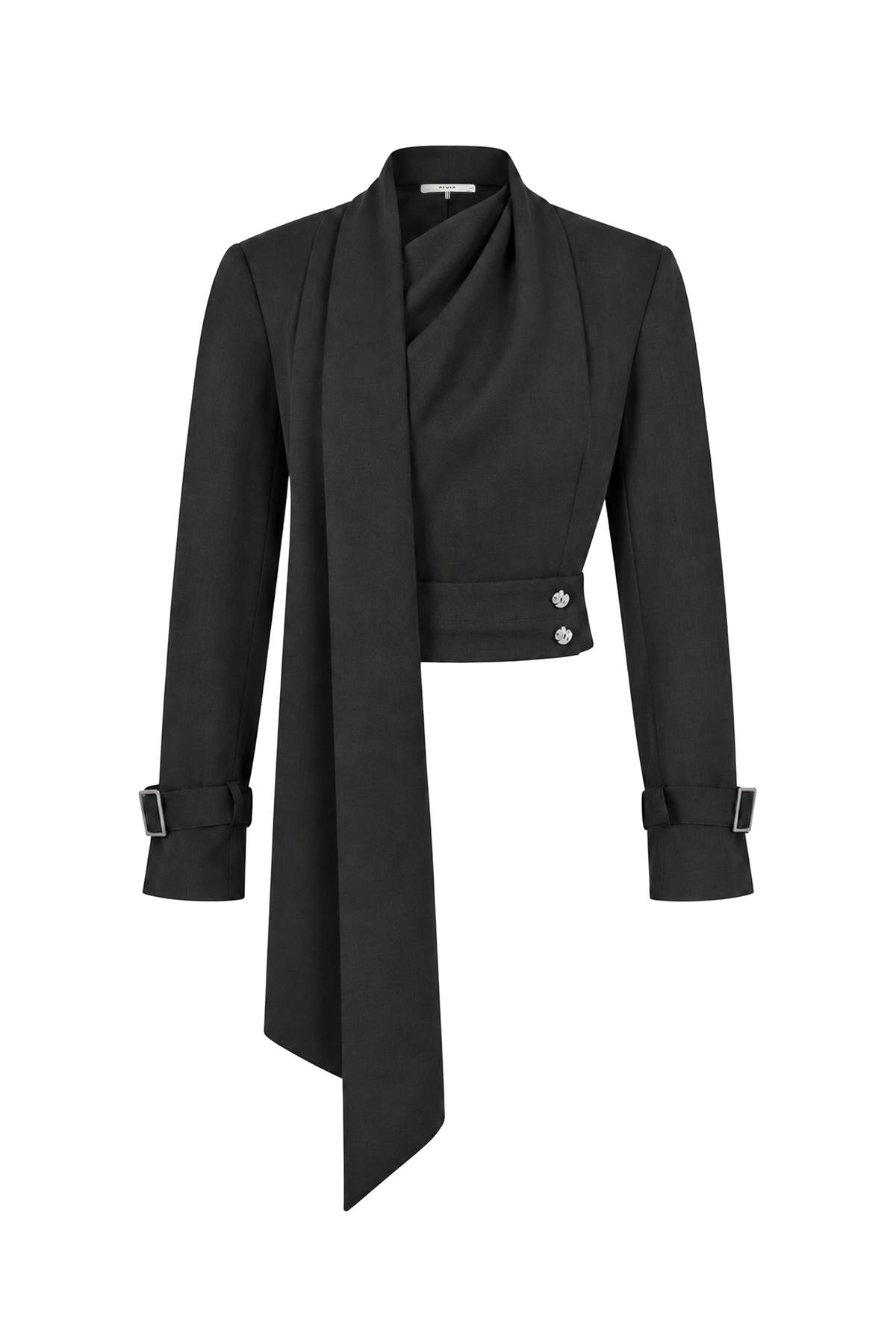 Joelle Woven Around The Neck Long Sleeve Top