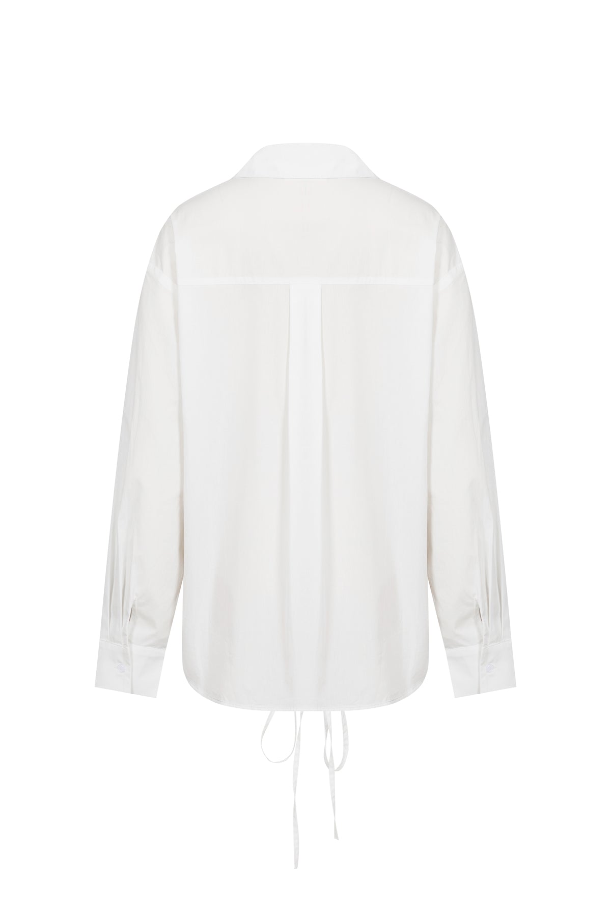 Woven Shirt with Lace Up