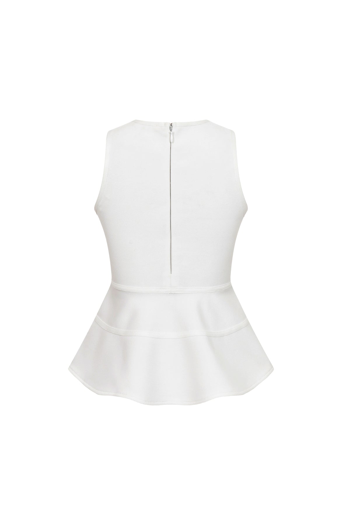 Isabeau Bandage Sleeveless Peplum Top with Bows
