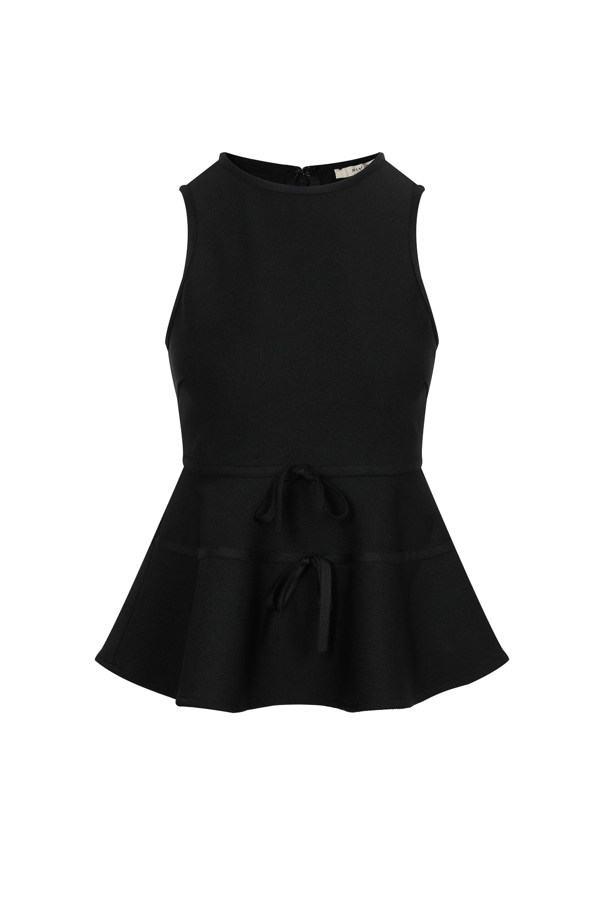Isabeau Bandage Sleeveless Peplum Top with Bows