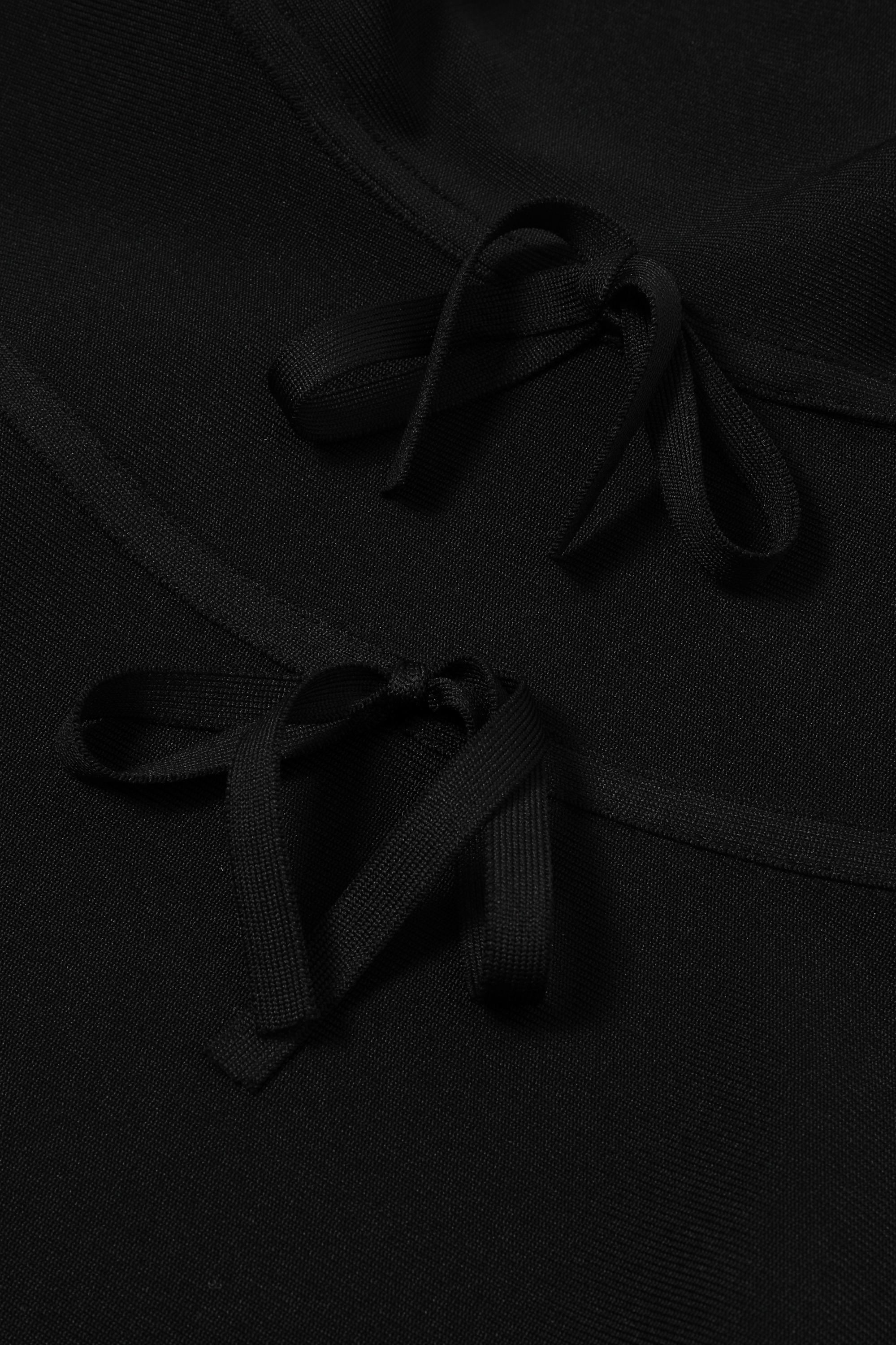 Isabeau Bandage Sleeveless Peplum Top with Bows