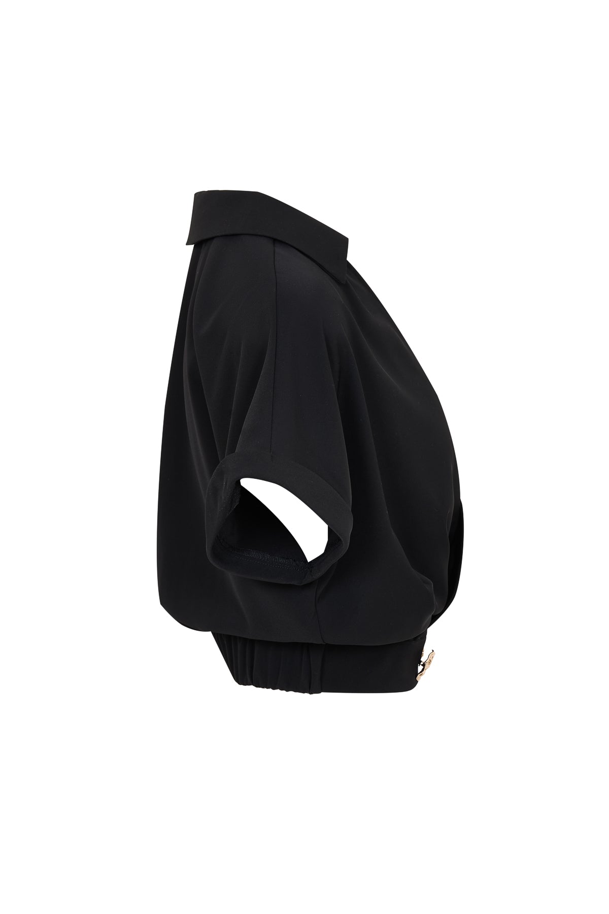 Pleated V Shape Top