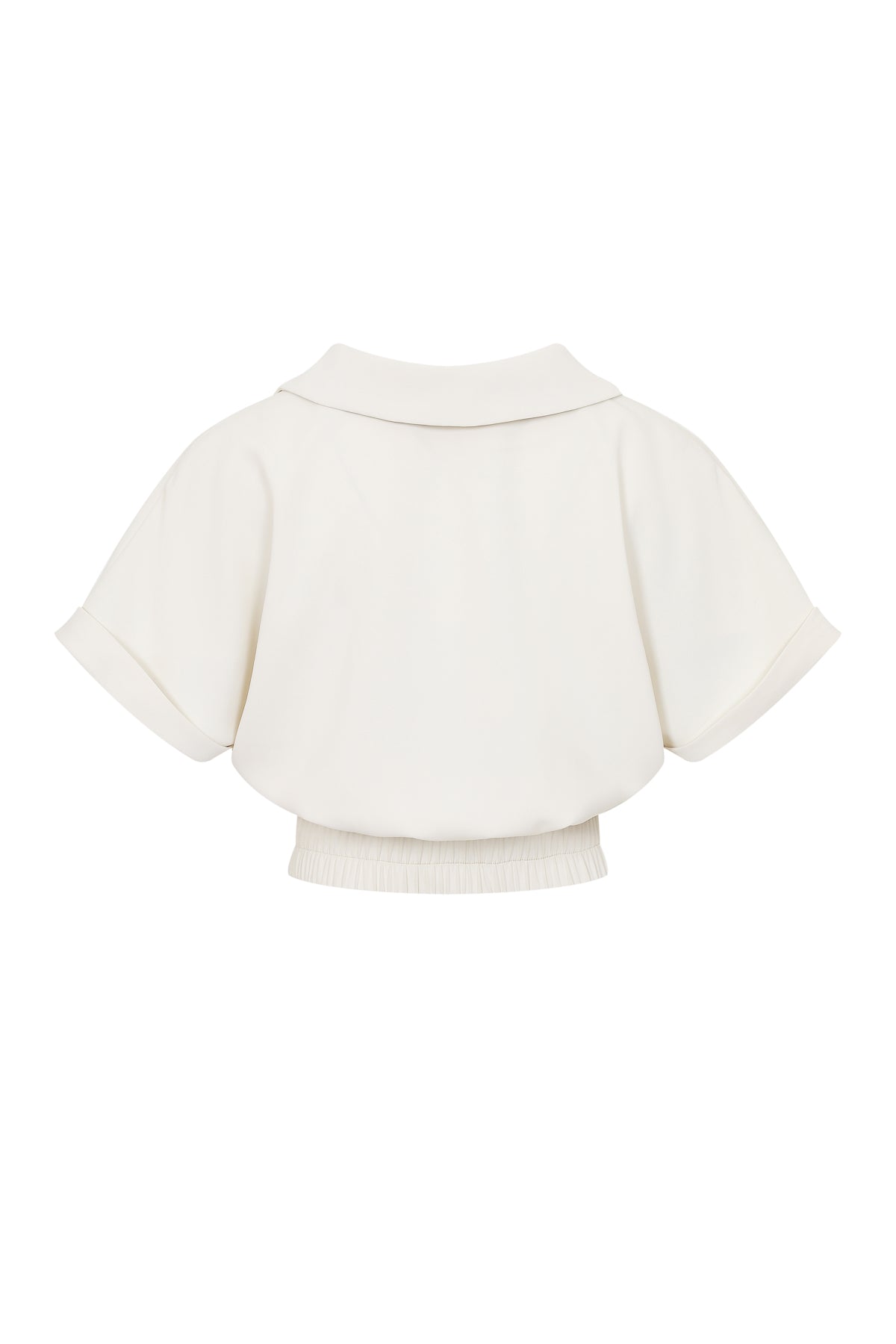 Pleated V Shape Top