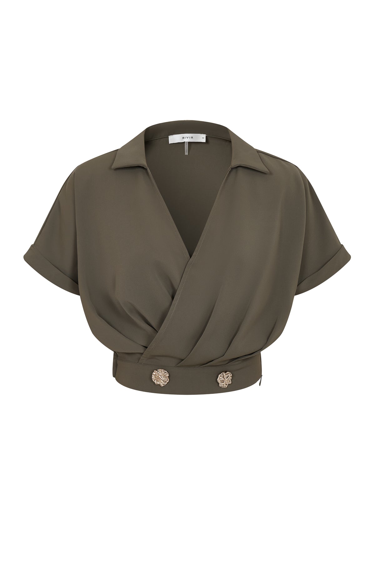 Pleated V Shape Top