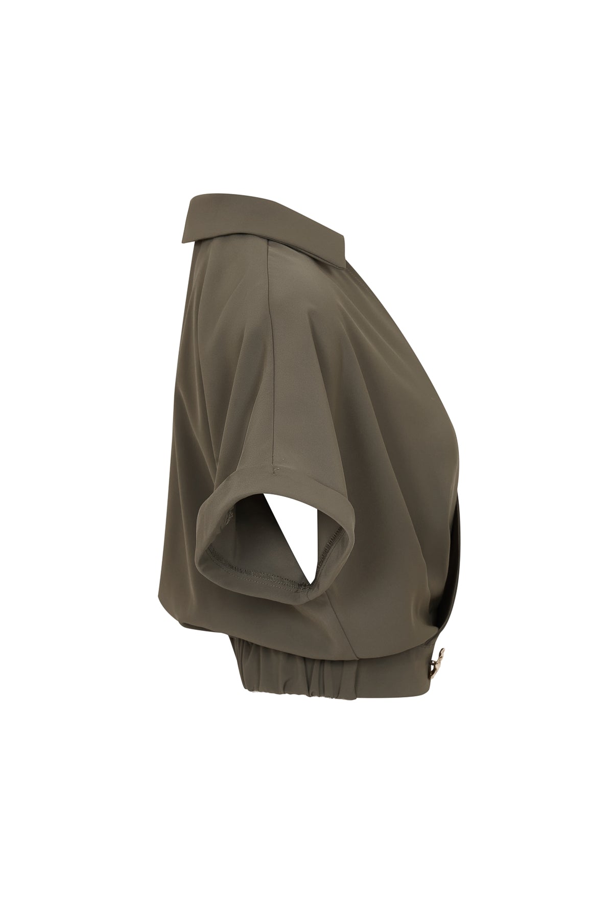 Pleated V Shape Top