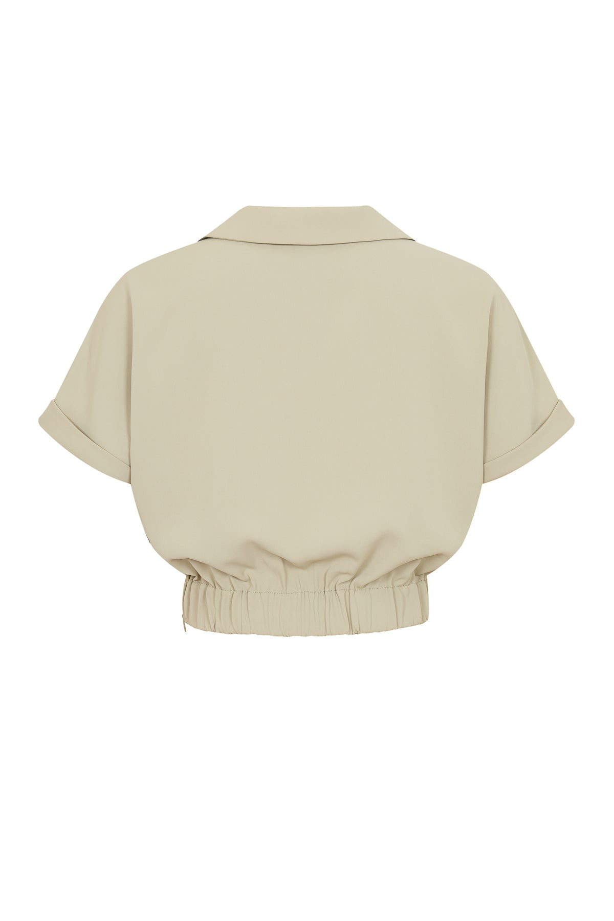 Pleated V Shape Top