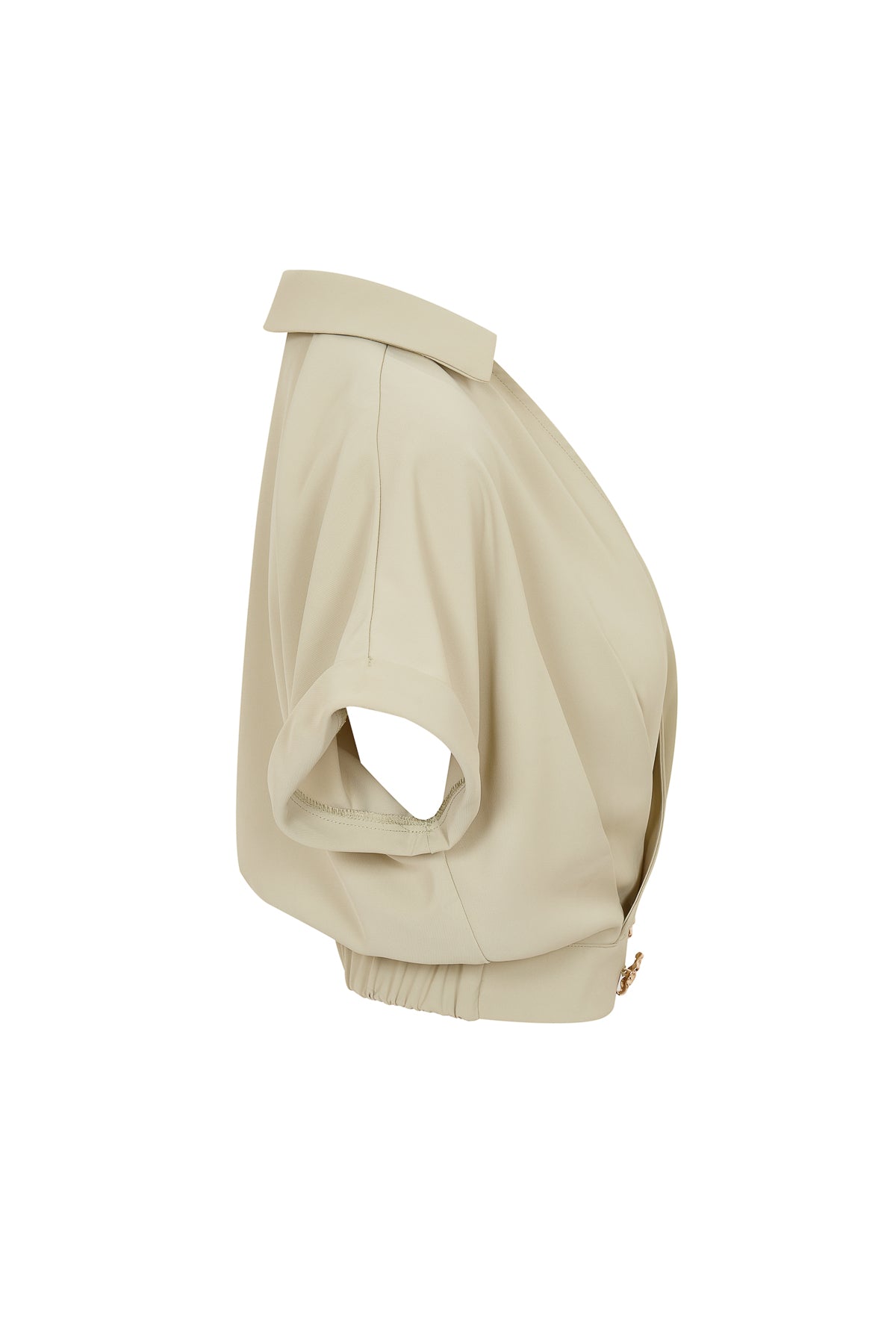 Pleated V Shape Top