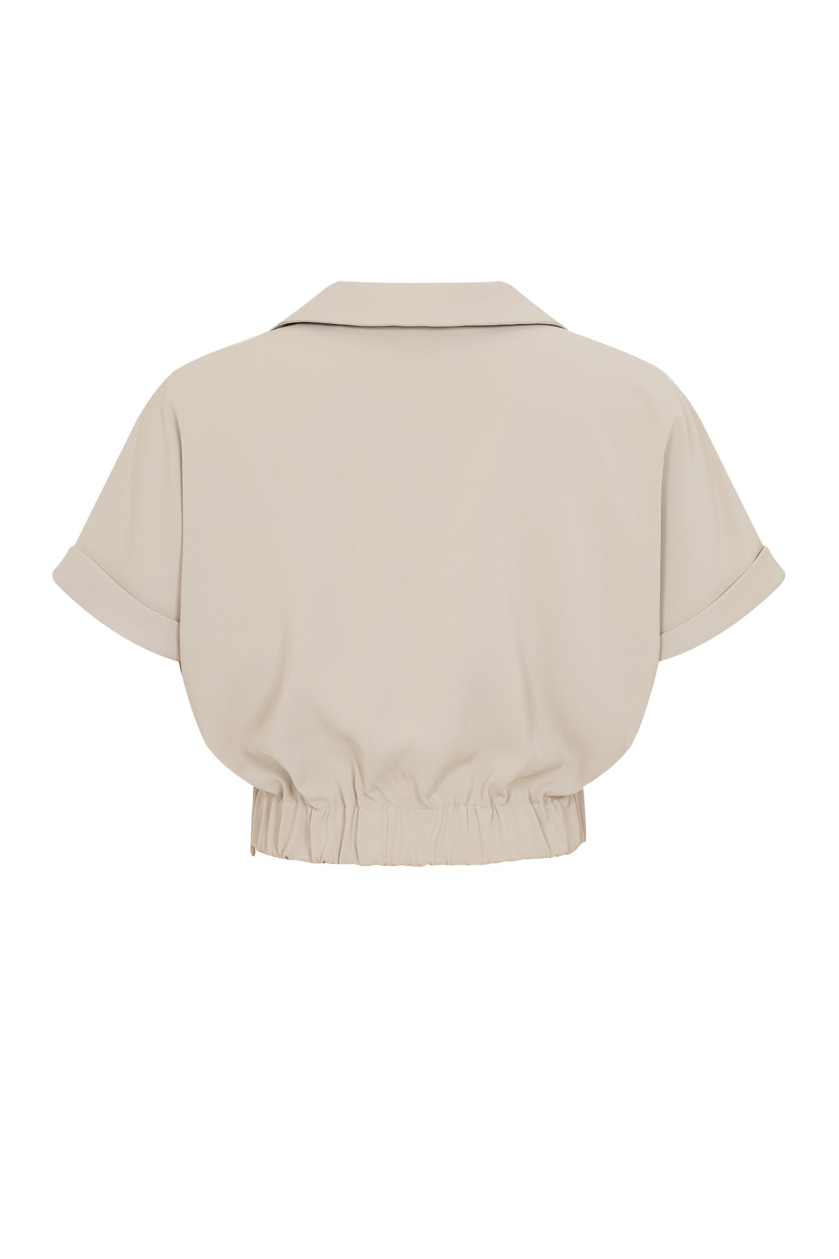 Pleated V Shape Top