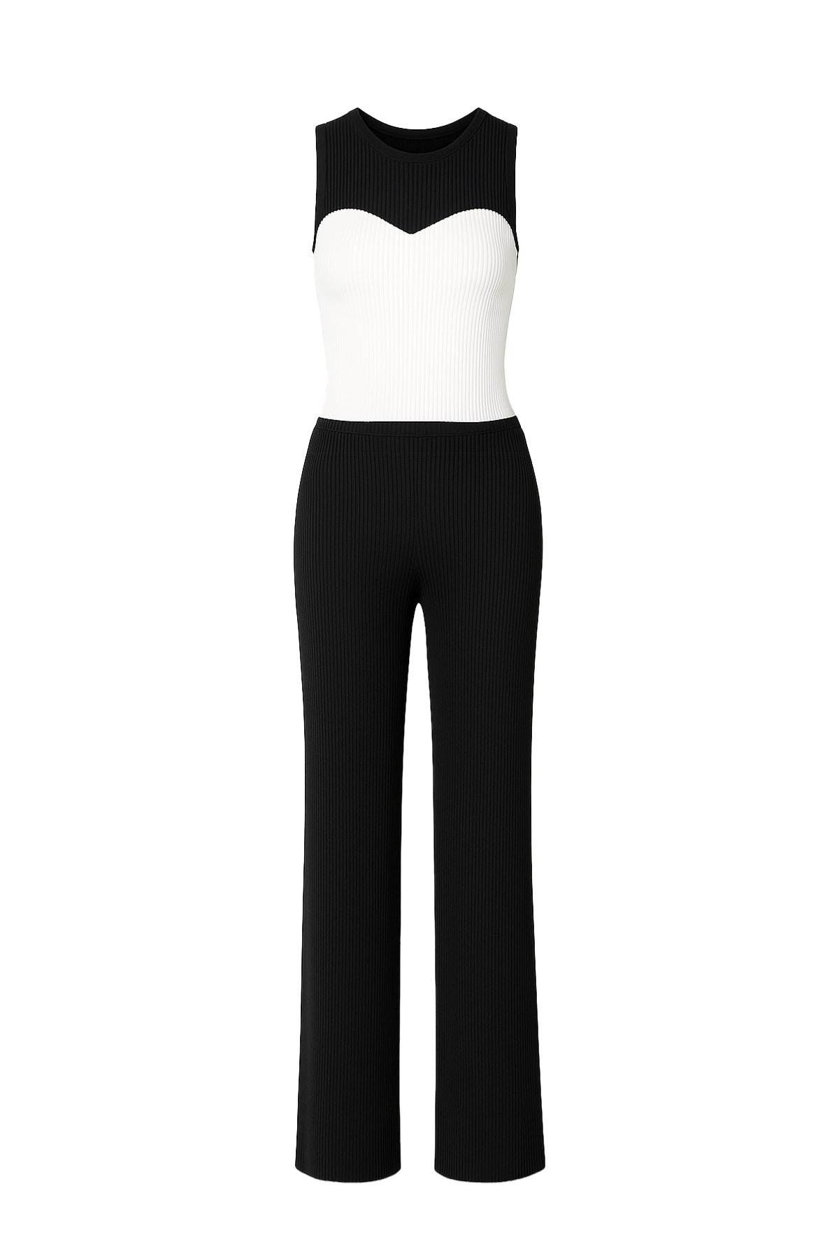 Colorblocked Essence Sleeveless Top & Pants Set