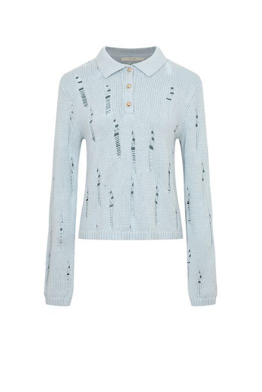 The Distressed Echo Long Sleeve Top
