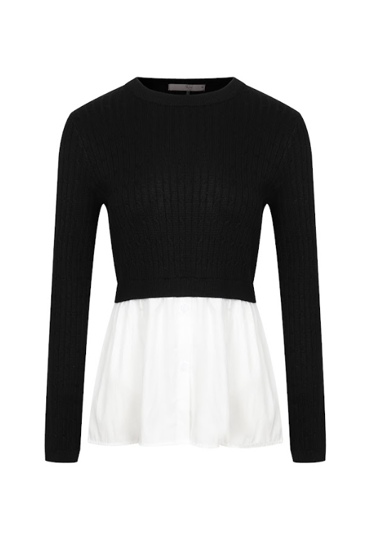 Ligne Élégante Long Sleeve Top