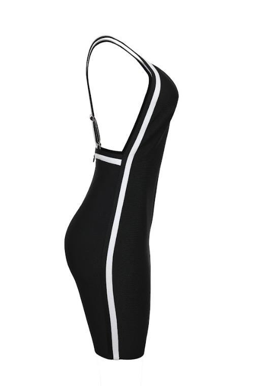 Luxury Contrast Open Back Mini