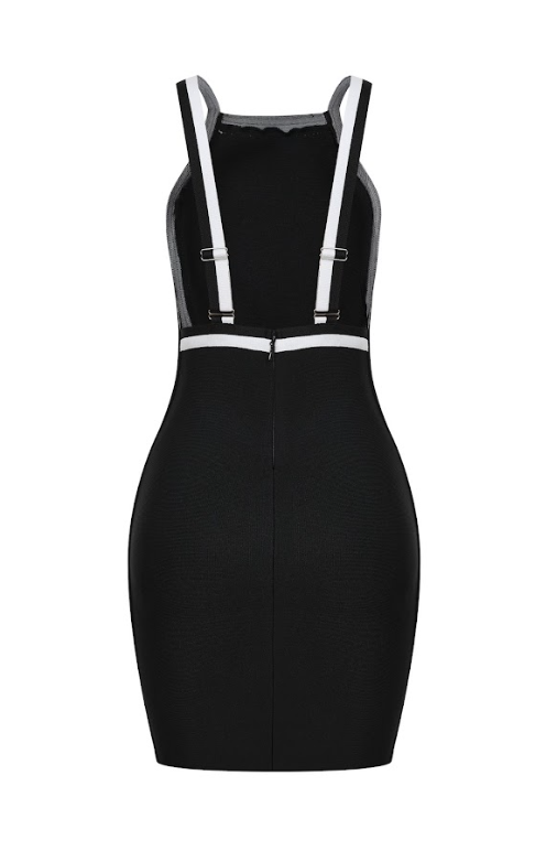 Luxury Contrast Open Back Mini