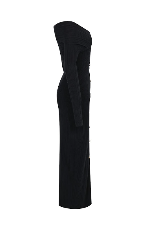 Riviera Off-Shoulder Midi Dress