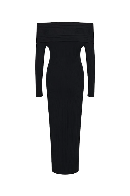 Riviera Off-Shoulder Midi Dress