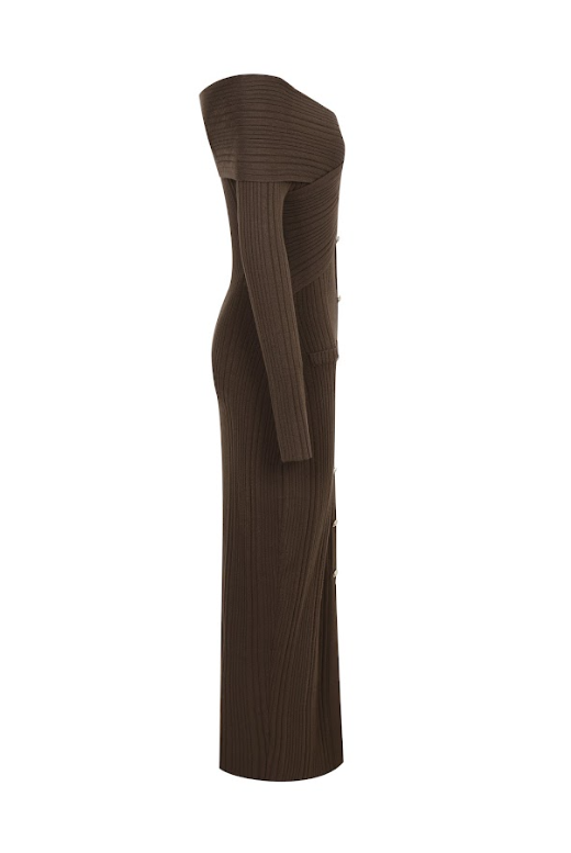 Riviera Off-Shoulder Midi Dress