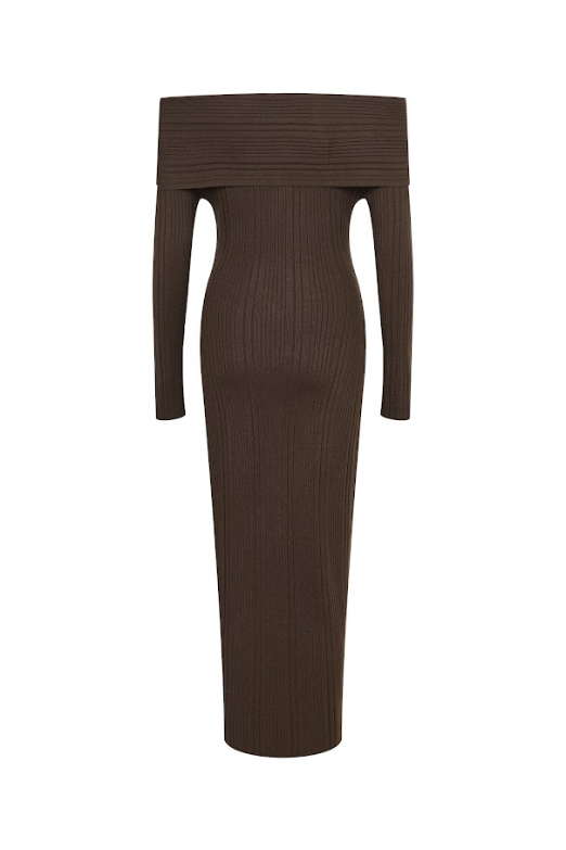 Riviera Off-Shoulder Midi Dress