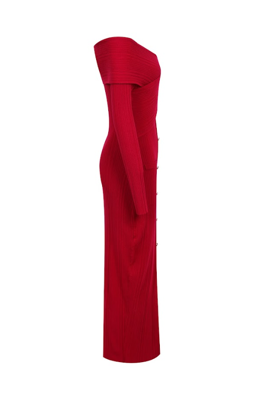 Riviera Off-Shoulder Midi Dress