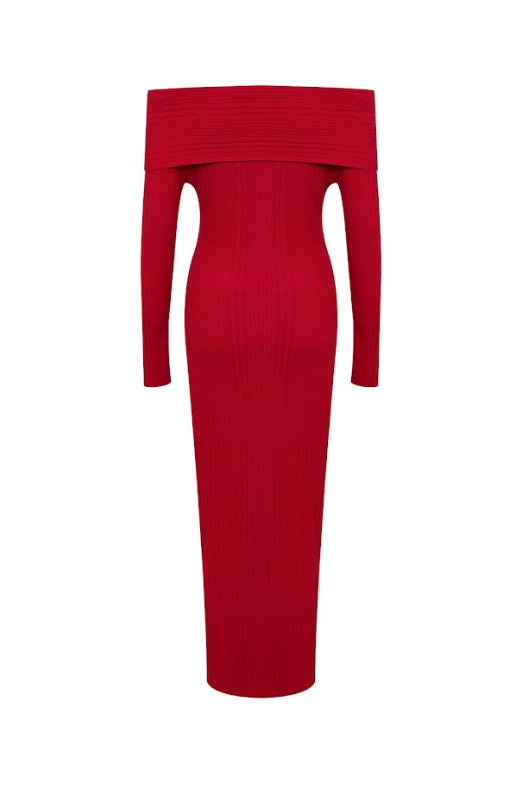 Riviera Off-Shoulder Midi Dress