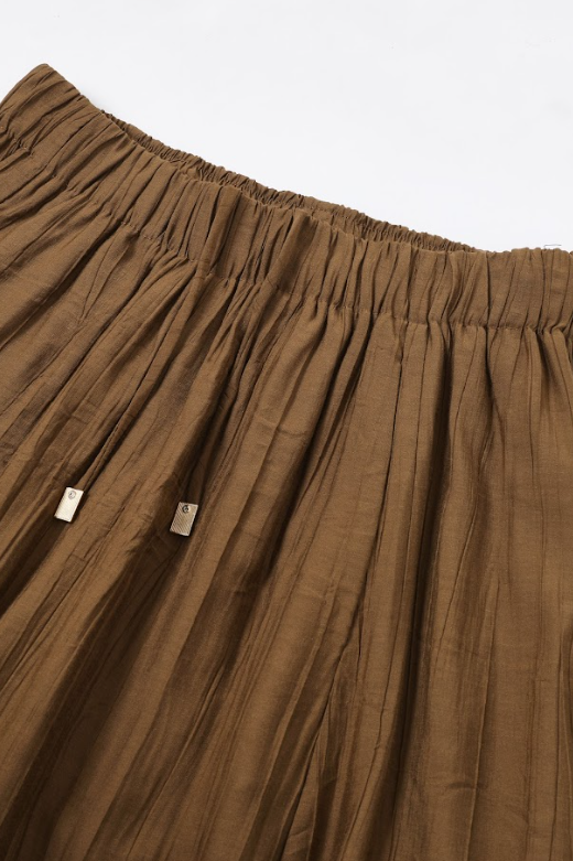 The Ember Volume Woven Crop Pants