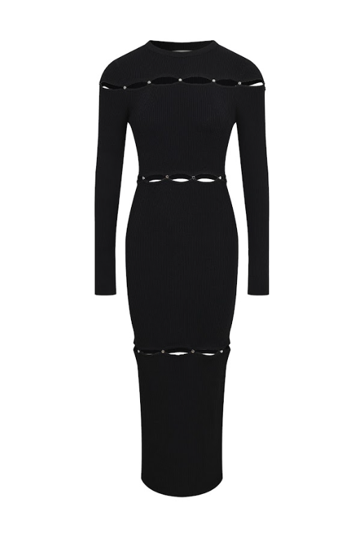 Orbit Long Sleeve Cut Out Dress