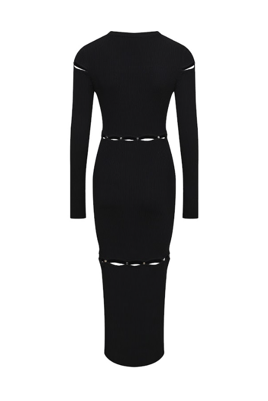 Orbit Long Sleeve Cut Out Dress