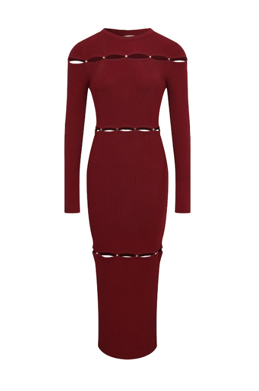 Orbit Long Sleeve Cut Out Dress
