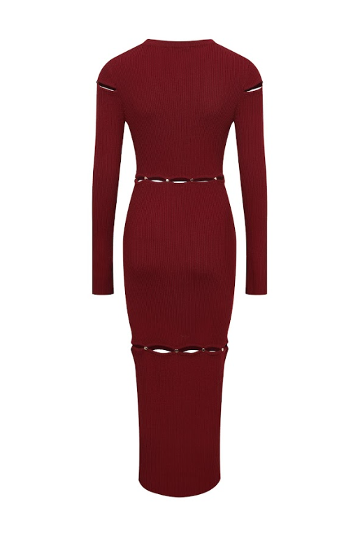 Orbit Long Sleeve Cut Out Dress