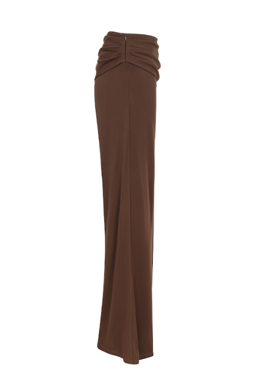 Overlap Scarf Style Wide Pants