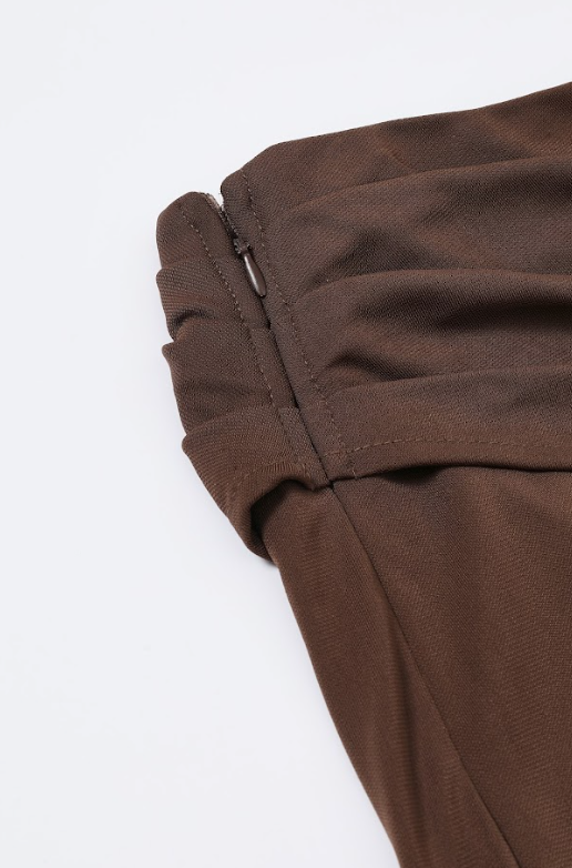 Overlap Scarf Style Wide Pants