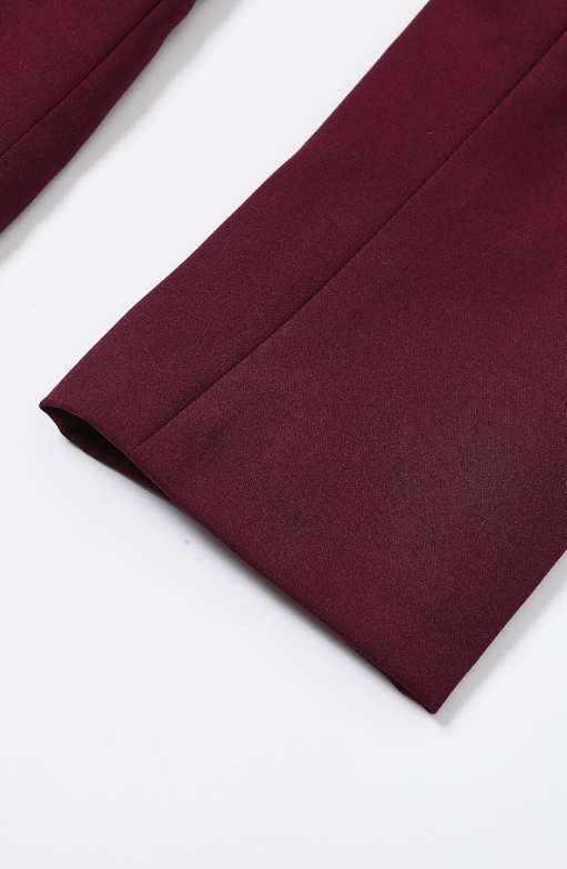 Serenity Structure Woven Long Sleeve Vest & Pants Set