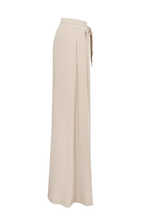 Pleated Knit Super Wide pants