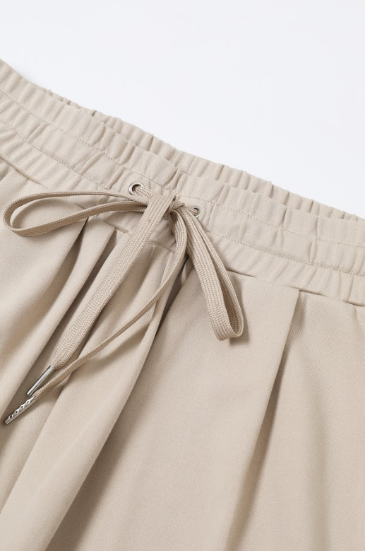 Pleated Knit Super Wide pants