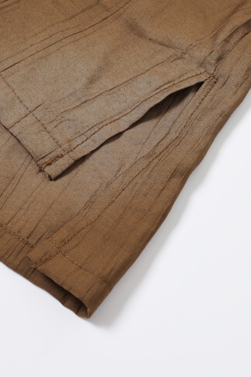 The Ember V-Neck Woven Long Sleeve Top