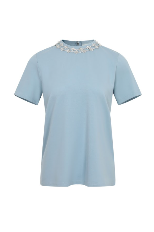 Rhinestone Embellished T-Shirt
