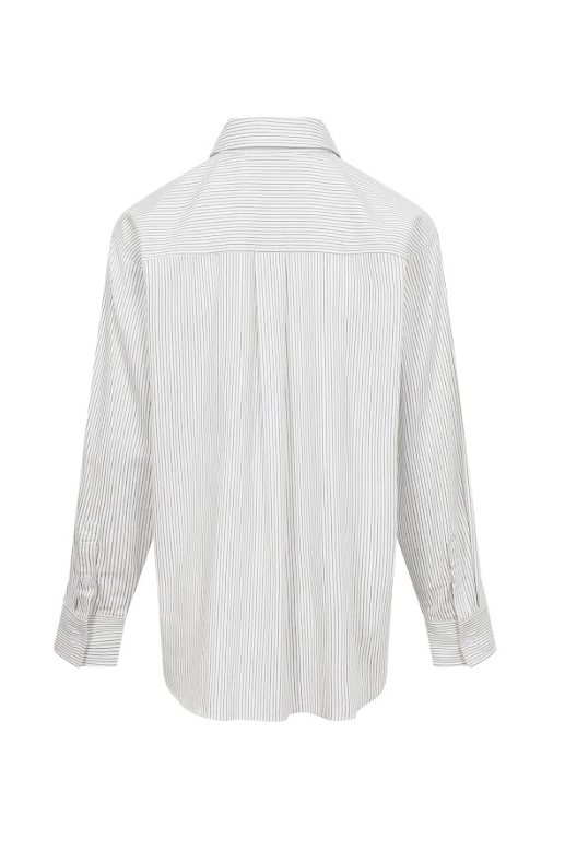 The Eloquence Oxford Embellished Stripe Top