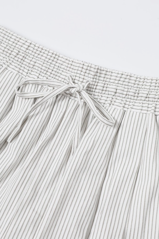 The Eloquence Oxford Embellished Stripe Balloon Pants