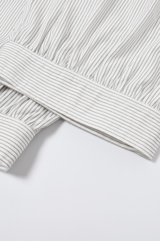 The Eloquence Oxford Embellished Stripe Balloon Pants