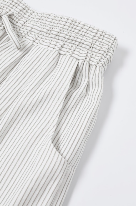 The Eloquence Oxford Embellished Stripe Balloon Pants