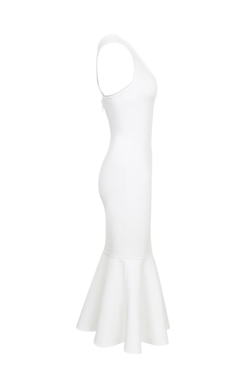 Sculpted Crossback Mermaid Dress