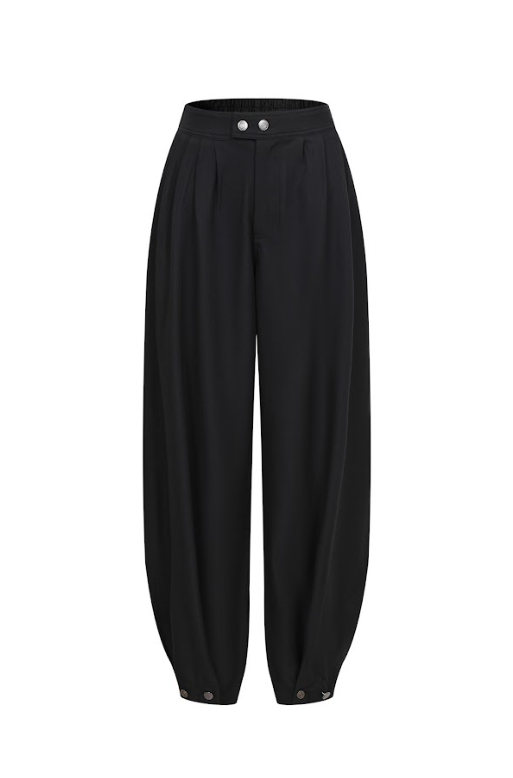 The Sera Woven Barrel Trousers