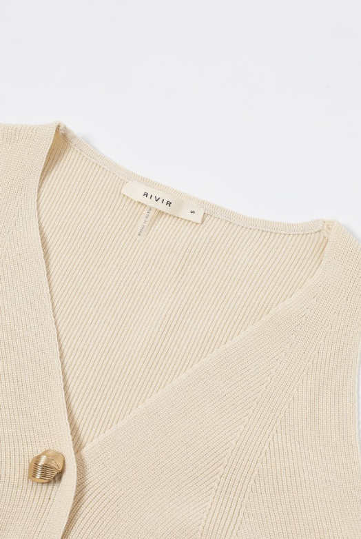 Cashmere Canvas Sleeveless Knit Vest & Pants Set