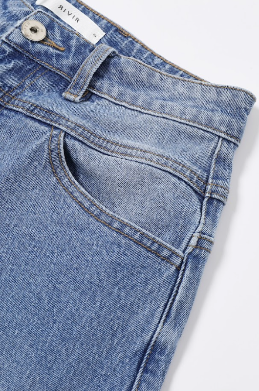 Lou Denim High Waist Barrel Pants