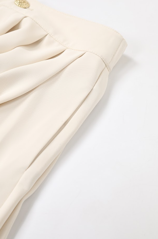 Pleated Super Flared Pants